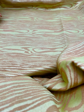 Todd Oldham 1990s Woven Wood Grain Upholstery Textile