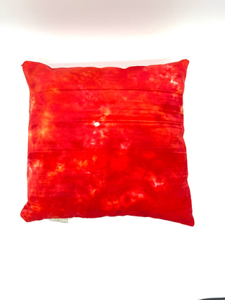 Fall 1994 Vintage Red/Orange Tye Dye Velvet Pillow Limited Edition 18'x17'