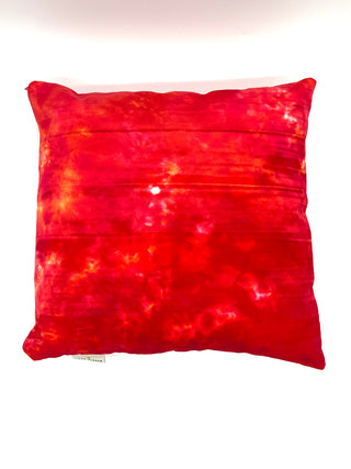 Fall 1994 Vintage Red/Orange Tye Dye Velvet Pillow Limited Edition 18'x17'