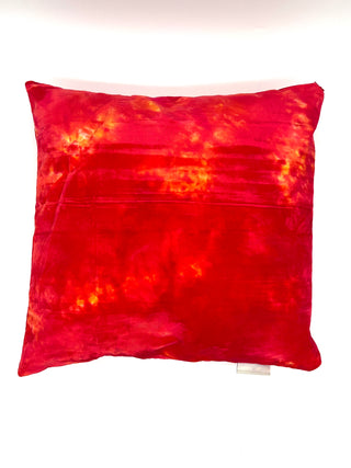 Fall 1994 Vintage Red/Orange Tye Dye Velvet Pillow Limited Edition 18'x17'