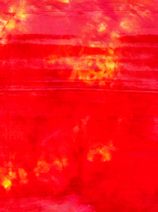 Fall 1994 Vintage Red/Orange Tye Dye Velvet Pillow Limited Edition 18'x17'