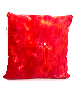 Fall 1994 Vintage Red/Orange Tye Dye Velvet Pillow Limited Edition 18'x17'