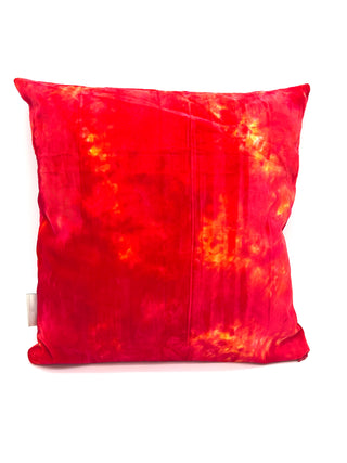 Fall 1994 Vintage Red/Orange Tye Dye Velvet Pillow Limited Edition 18'x17'