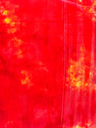 Fall 1994 Vintage Red/Orange Tye Dye Velvet Pillow Limited Edition 18'x17'