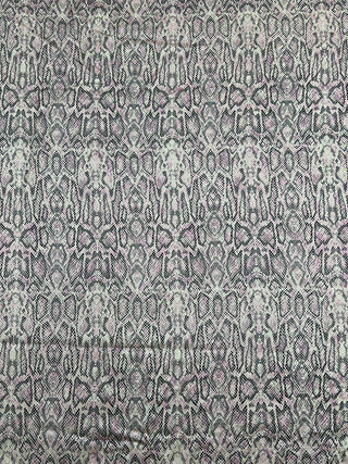Vintage Todd Oldham Spring 1995 Runway Snake Print Stretch Silk Charmeuse Fabric – Pale Pink Details