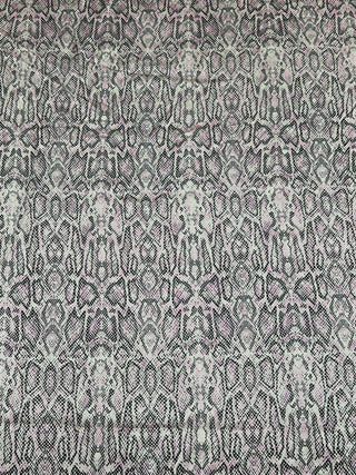 Vintage Todd Oldham Spring 1995 Runway Snake Print Stretch Silk Charmeuse Fabric – Pale Pink Details
