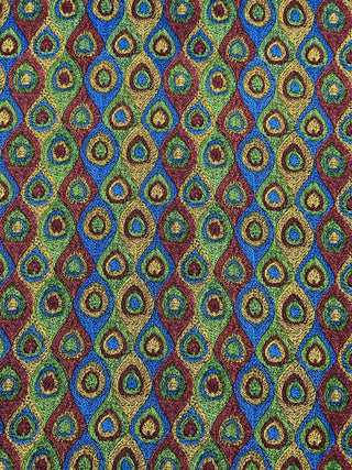 Todd Oldham Vintage Fall 1993 Peacock Print Silk Broadcloth Fabric –  4-Yard Bundle