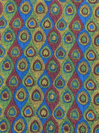 Todd Oldham Vintage Fall 1993 Peacock Print Silk Broadcloth Fabric –  4-Yard Bundle