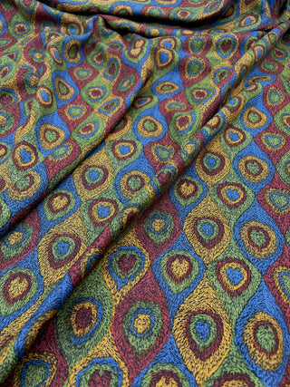 Todd Oldham Vintage Fall 1993 Peacock Print Silk Broadcloth Fabric –  4-Yard Bundle