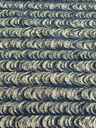 Todd Oldham Vintage 1990s Drape Print Upholstery Textile – Royal Blue Overtint Cotton/Rayon/Nylon