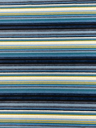 Todd Oldham Vintage 1990s Chenille Stripe Upholstery Fabric – Cotton/Lycra/Nylon Textile