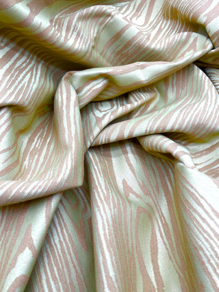 Todd Oldham 1990s Woven Wood Grain Upholstery Textile