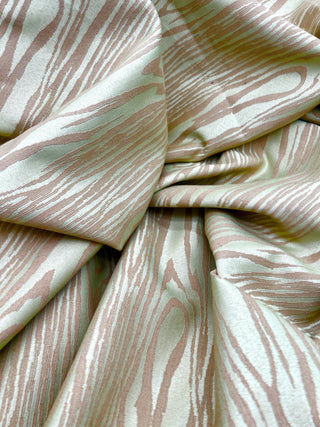 Todd Oldham 1990s Woven Wood Grain Upholstery Textile