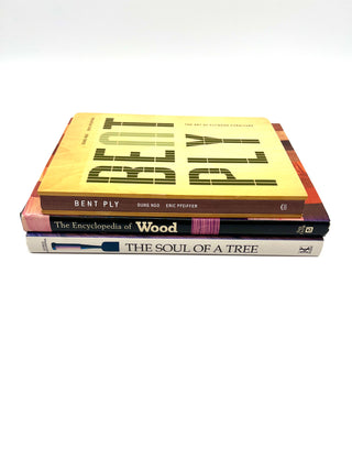 Wood Design Book Bundle – Set of 3 from the Todd Oldham Studio Library – George Nakashima, The Encyclopedia of Wood & Bent Ply Plywood Furniture