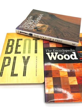 Wood Design Book Bundle – Set of 3 from the Todd Oldham Studio Library – George Nakashima, The Encyclopedia of Wood & Bent Ply Plywood Furniture