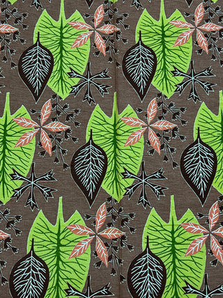 Todd Oldham Studio Vintage Textile Collection – 1950s Waverly “Leaf Shadow” Cotton Barkcloth Fabric  - 4 Yard Bundles