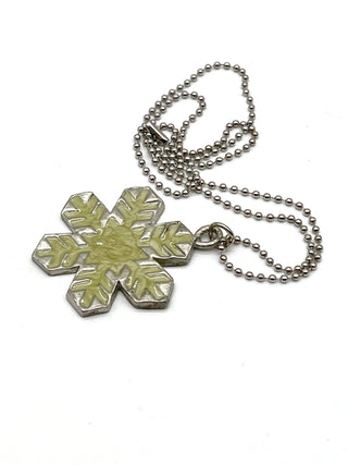 Vintage Todd Oldham Fall 1994 Enameled Snowflake Charm Necklace – Snowflake No. 1