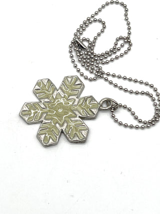 Vintage Todd Oldham Fall 1994 Enameled Snowflake Charm Necklace – Snowflake No. 1