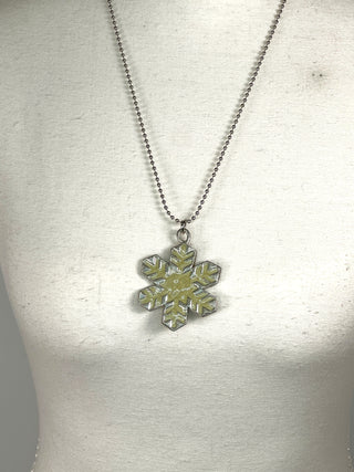 Vintage Todd Oldham Fall 1994 Enameled Snowflake Charm Necklace – Snowflake No. 1