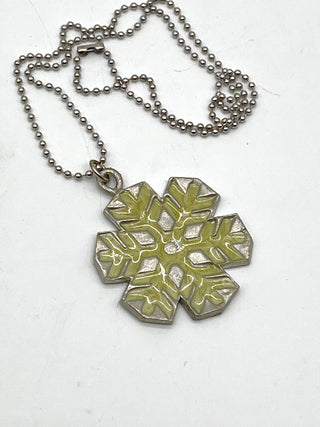 Vintage Todd Oldham Fall 1994 Enameled Snowflake Charm Necklace – Snowflake No. 2
