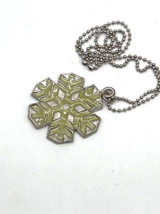 Vintage Todd Oldham Fall 1994 Enameled Snowflake Charm Necklace – Snowflake No. 2