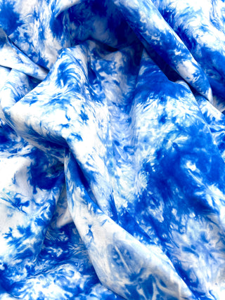 Ocean Blue Tie-Dye Panel by Todd Oldham for The Hotel, South Beach