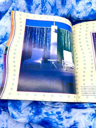 Ocean Blue Tie-Dye Panel by Todd Oldham for The Hotel, South Beach