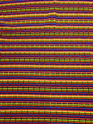 Todd Oldham Collections- Vintage 1970s Hand-Crocheted Wool Lap Blanket