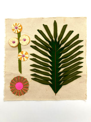 Todd Oldham Studio Felt Floral Embellishment Sample for DIY Patchwork and Embroidery
