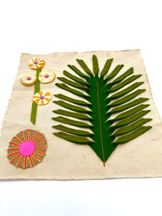 Todd Oldham Studio Felt Floral Embellishment Sample for DIY Patchwork and Embroidery