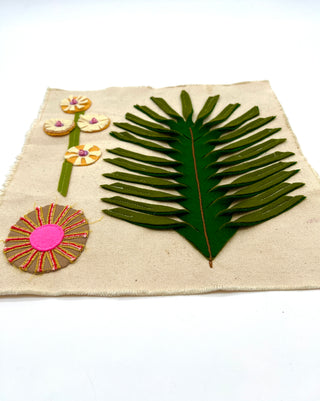 Todd Oldham Studio Felt Floral Embellishment Sample for DIY Patchwork and Embroidery