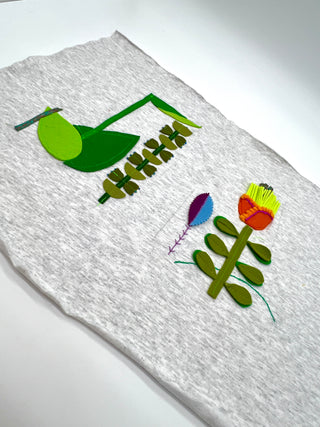 Todd Oldham Studio Wool Felt Tulip Botanical Appliqué Sample - 100% Wool Felt