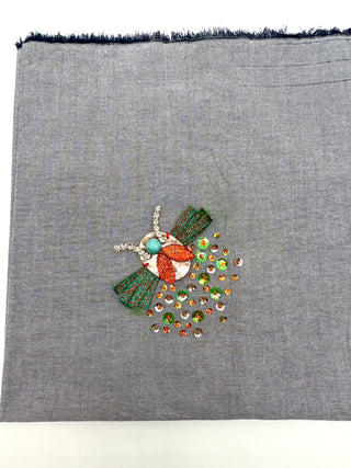 Hand-Beaded Bug Motif Sample by Todd Oldham Studio