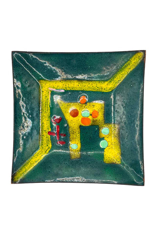 James Simpson Enamel on Copper Dish