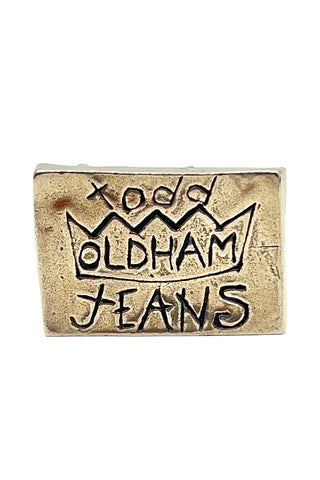 1996 Todd Oldham Jeans Silver-Plated Belt Buckle