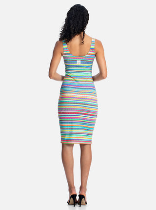 Sequin Stripe Dress