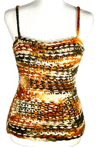 Fall 1997 Todd Oldham Hand-Knit Wool Tank Top