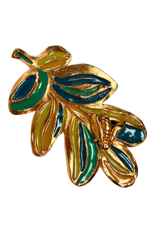 24 kt Gold Plated Leaf Belt Buckle