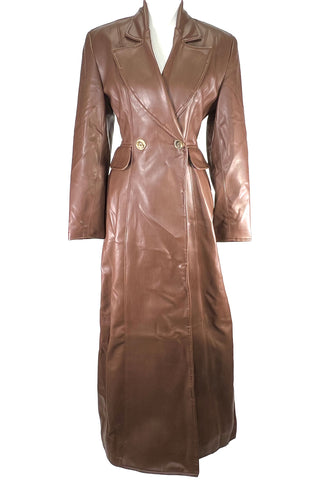 Fall 1995 Todd Oldham Faux Leather Trench