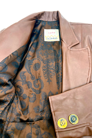 Fall 1995 Todd Oldham Faux Leather Trench