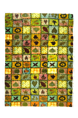 1994 Leaf Collage Knit 3 Panel Set