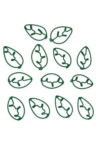 Vintage Todd Oldham Handmade Wire Leaf Buttons, Set of 12