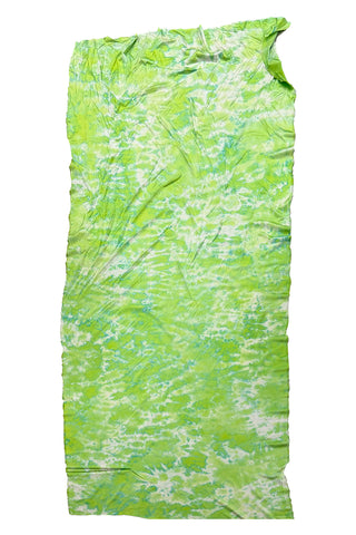 Lily Pad Tie-Dye Vintage Silk Charmeuse Panel