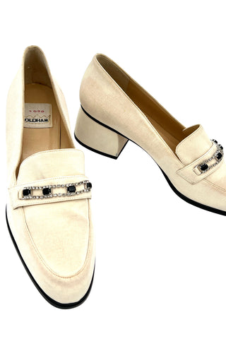 Fall 1996 Todd Oldham Matte Satin Heeled Loafers