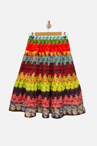 Mega Crochet Print Skirt