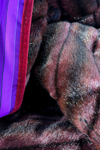 Faux Metallic Mink Blanket