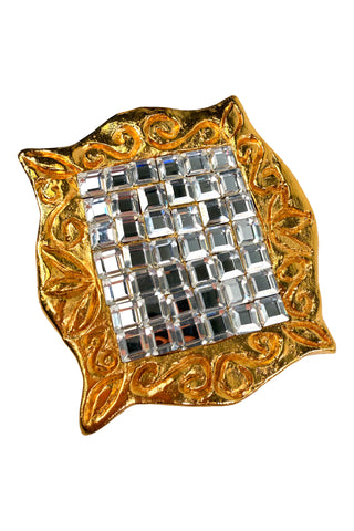24 kt Gold Mirror Belt Buckle