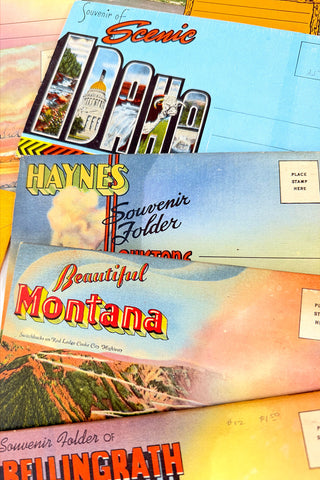 1930s-50s Travel Post Card Collection, 11 Pieces