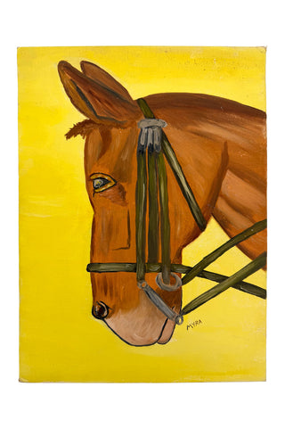 Goofball Horse Acrylic Painting
