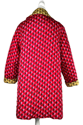 Fall 1992 Todd Oldham Tuft Print Reversible Coat